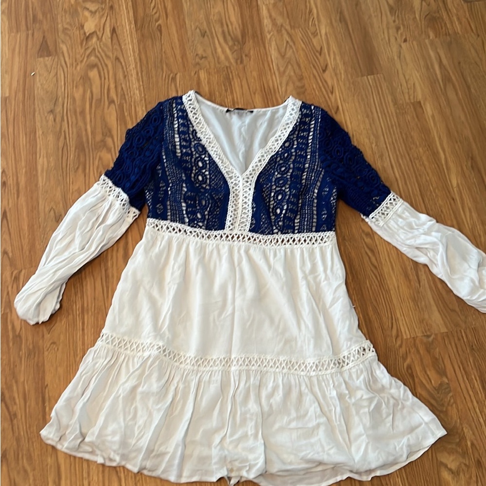 boHo puff sleeve size large dress
